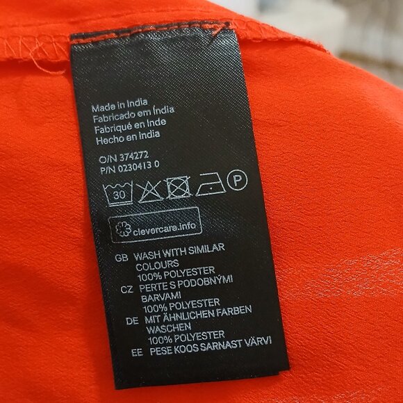 H&M Casual Tank Top Women’s Size 6 Orange Sleeveless Racer Back - Picture 6 of 6